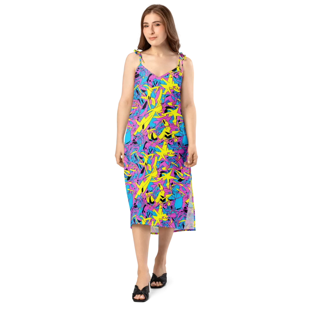 Neon Jive on Slip Dress — Front