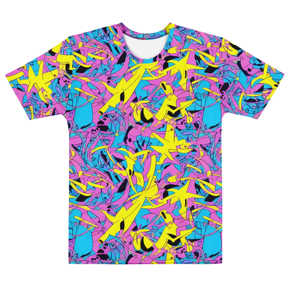 Neon Jive on Men's Cotton Crew Neck T-Shirt — Front