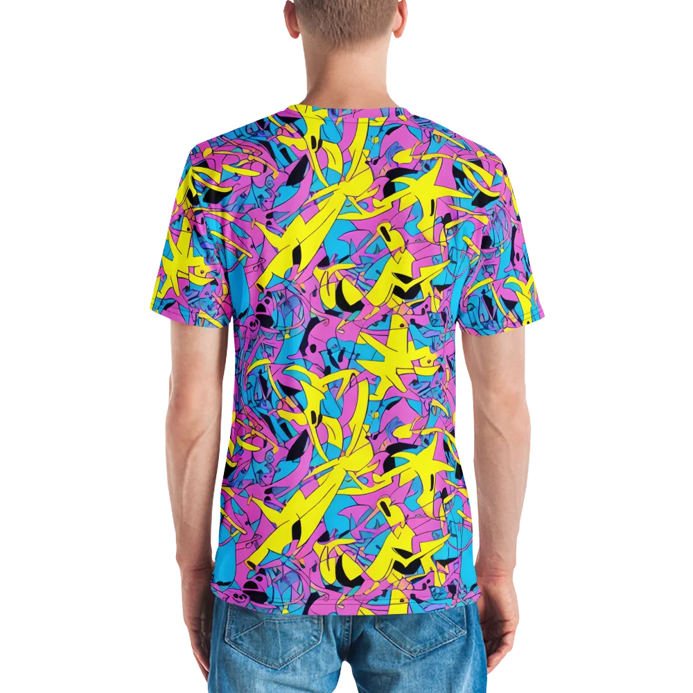 Neon Jive on Men's Crew Neck T-Shirt — Back