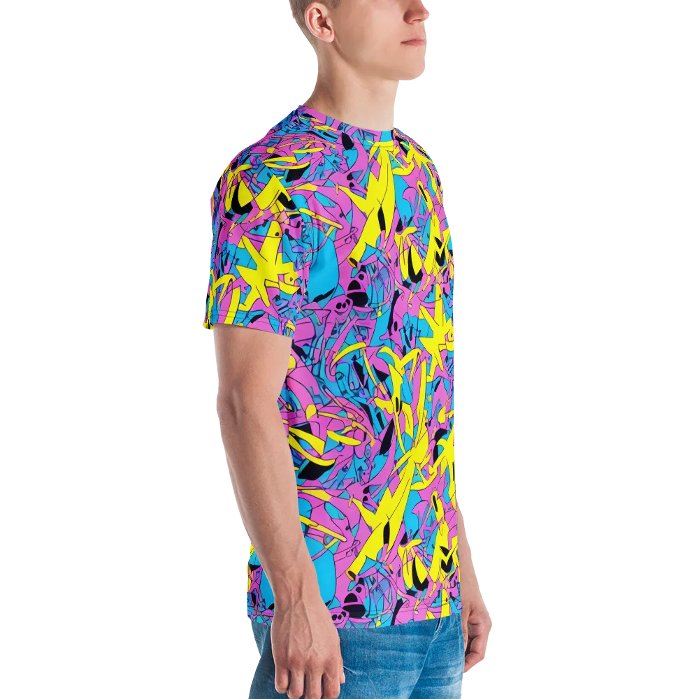 Neon Jive on Men's Crew Neck T-Shirt — Right