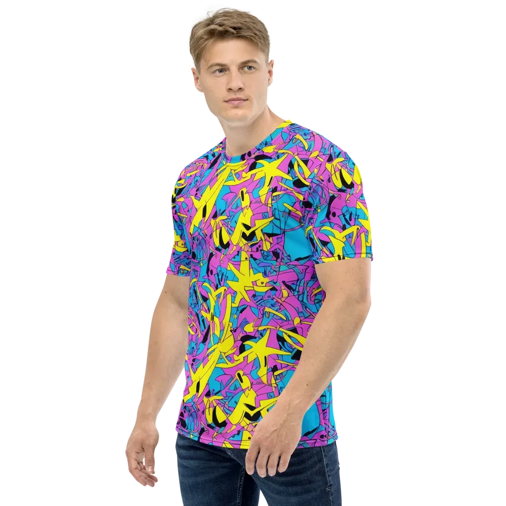 Neon Jive on Men's Crew Neck T-Shirt — Left