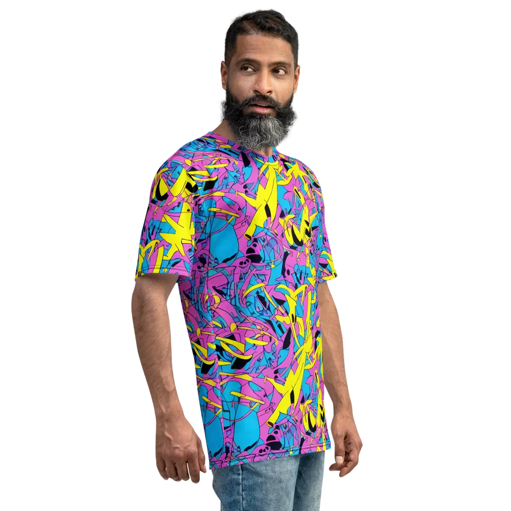 Neon Jive on Men's Crew Neck T-Shirt — Right