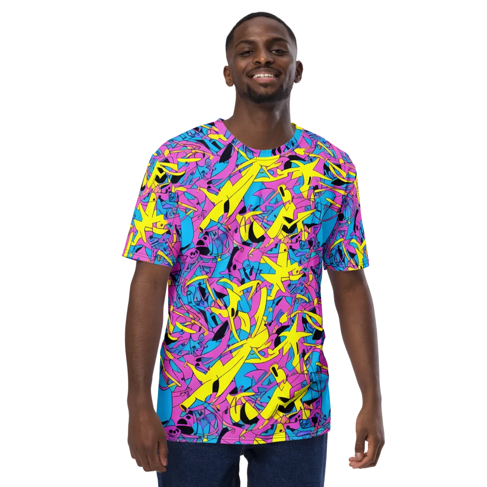 Neon Jive on Men's Crew Neck T-Shirt — Front