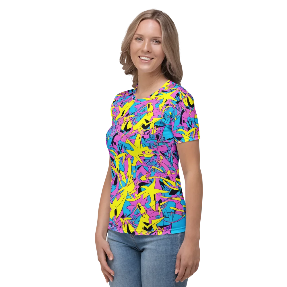 Neon Jive on Women's Crew Neck T-Shirt — Left