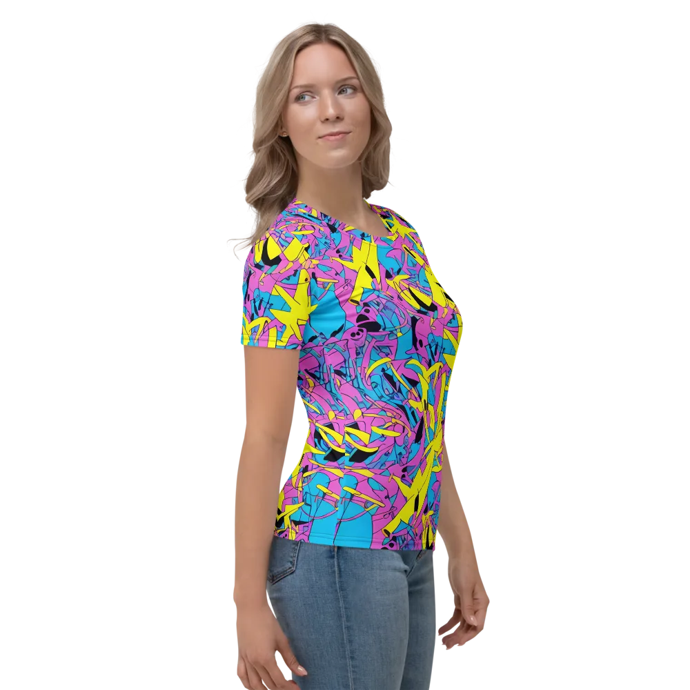 Neon Jive on Women's Crew Neck T-Shirt — Right