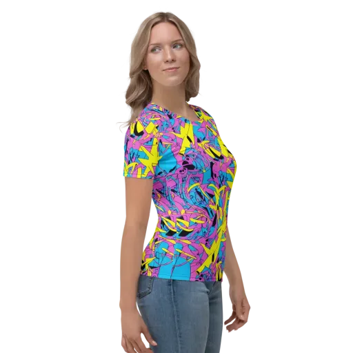 Neon Jive on a Women's Crew Neck T-Shirt