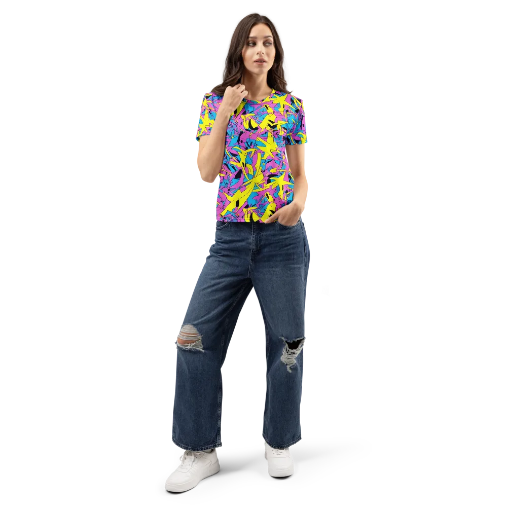 Neon Jive on Women's Crew Neck T-Shirt — Front