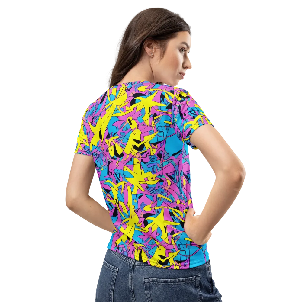 Neon Jive on Women's Crew Neck T-Shirt — Back