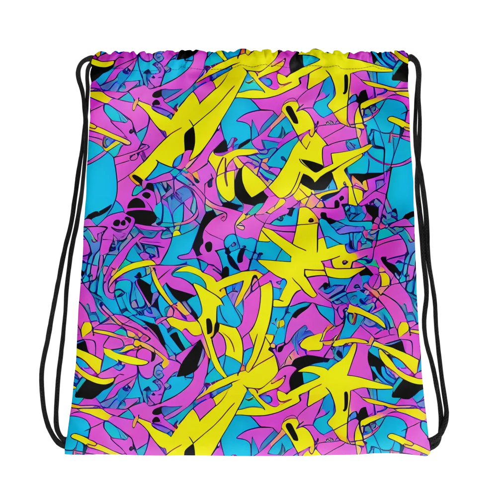 Neon Jive on Drawstring Bag — Photo