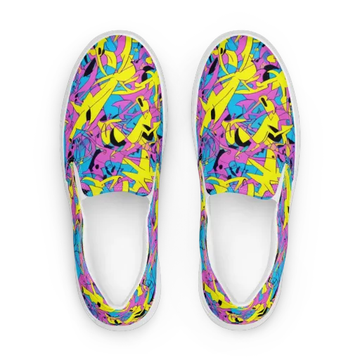 Neon Jive on a Women's Slip-On Canvas Shoes
