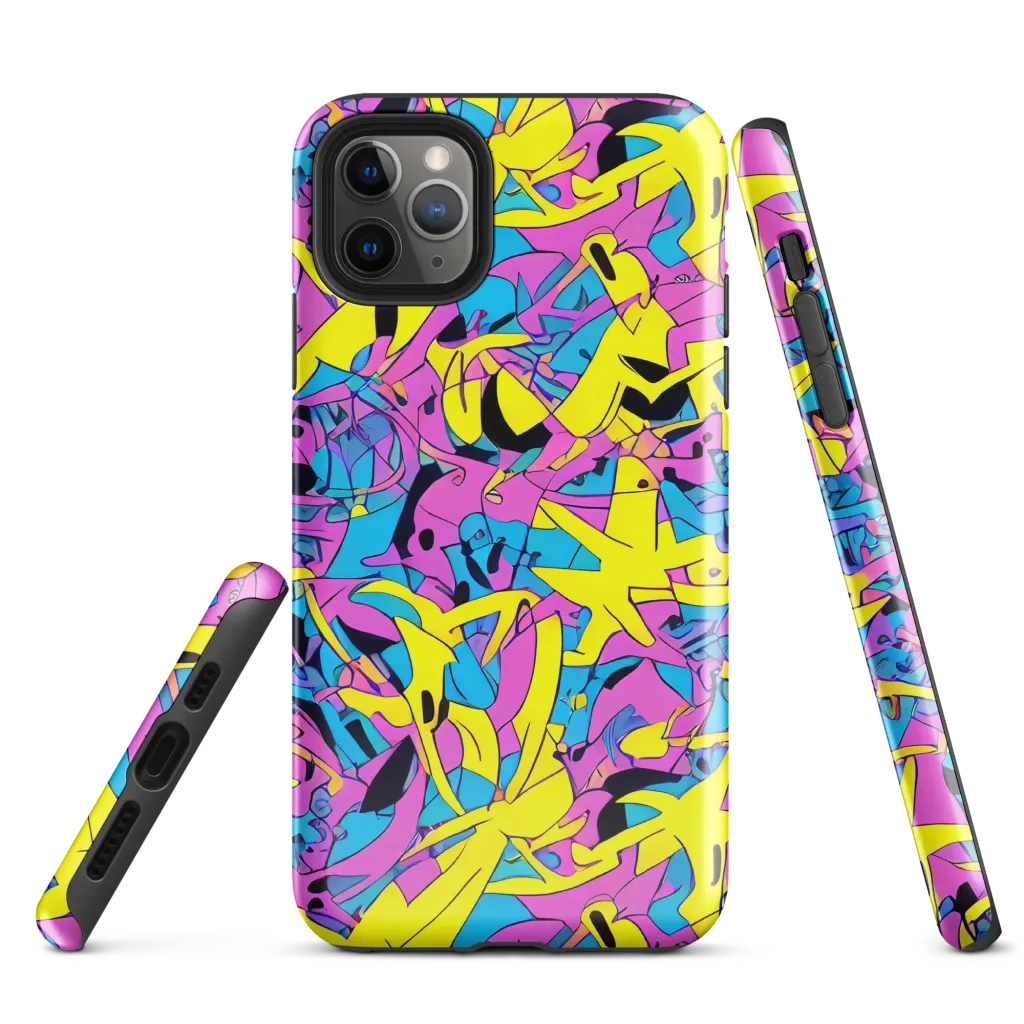 Neon Jive on Tough Case for iPhone® — Front