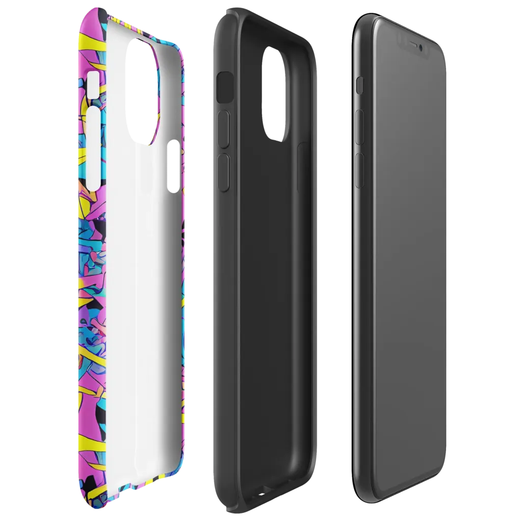 Neon Jive on Tough Case for iPhone® — Right
