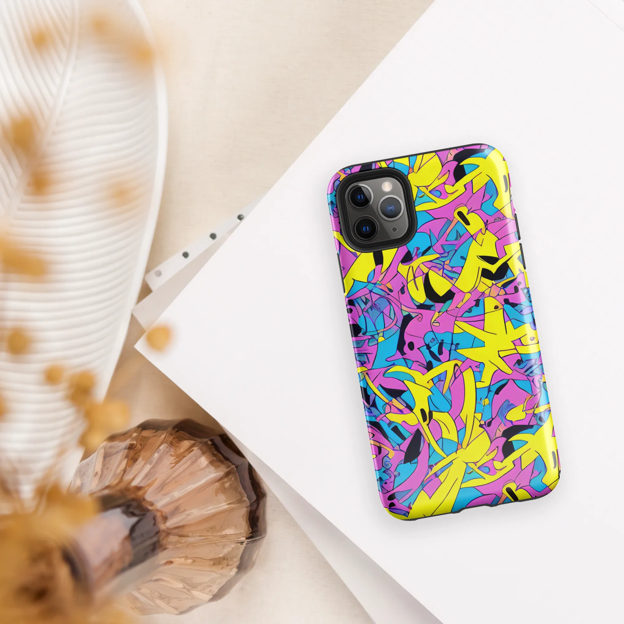 Neon Jive on Tough Case for iPhone® — Front