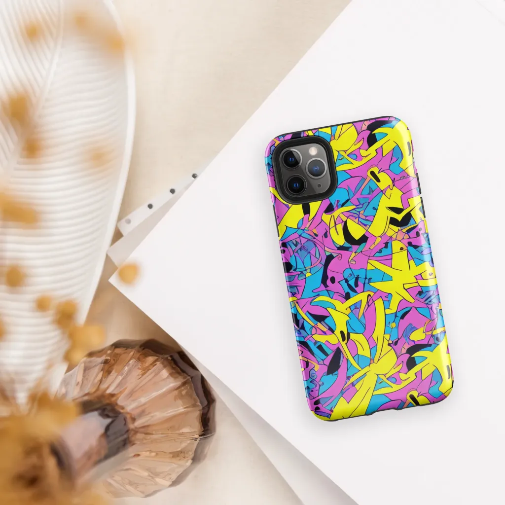 Neon Jive on Tough Case for iPhone® — Front