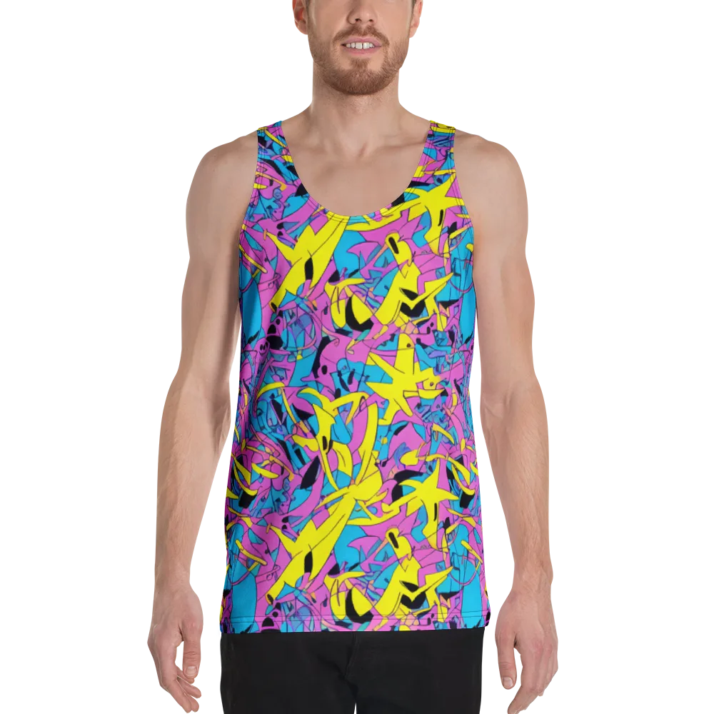 Neon Jive on Men's Tank Top — Front