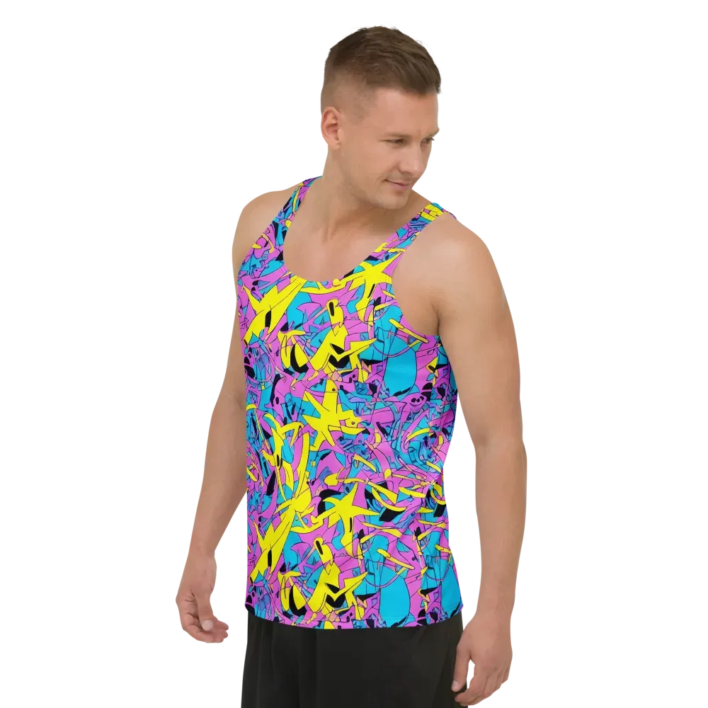 Neon Jive on Men's Tank Top — Left Front