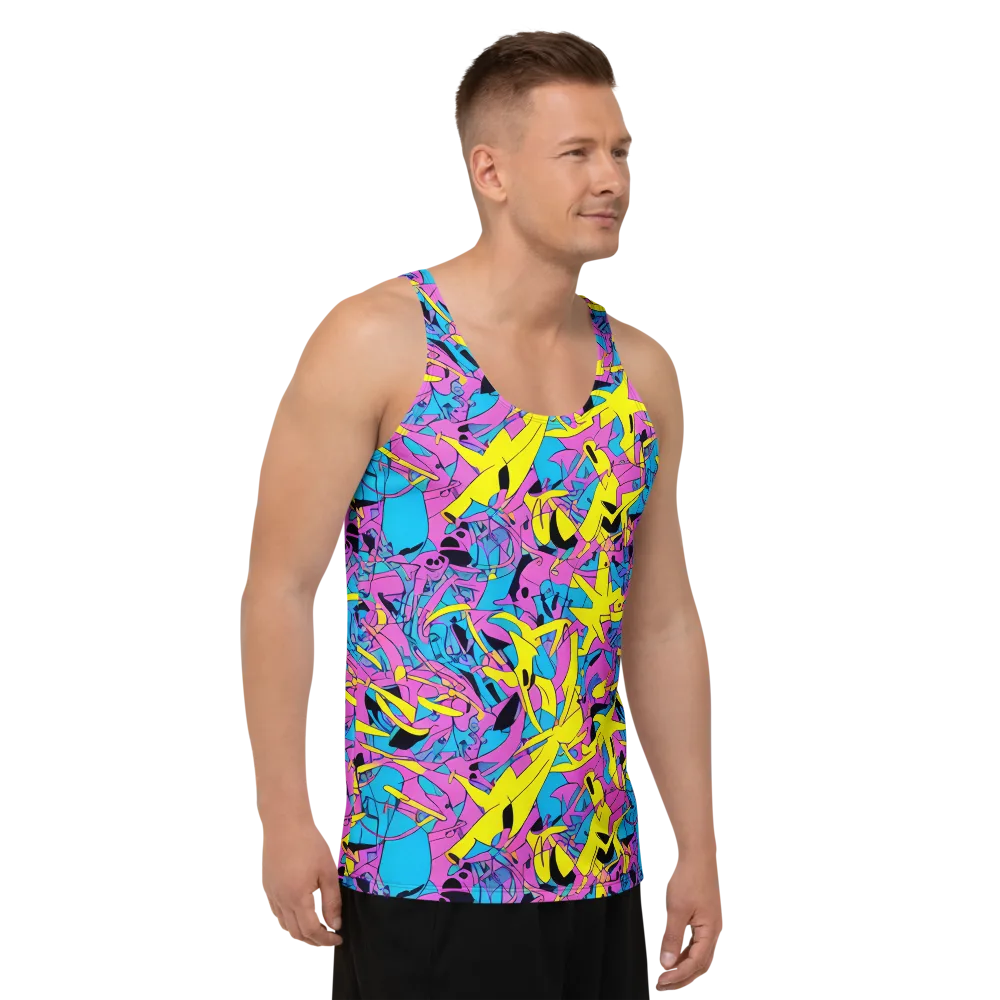 Neon Jive on Men's Tank Top — Right Front
