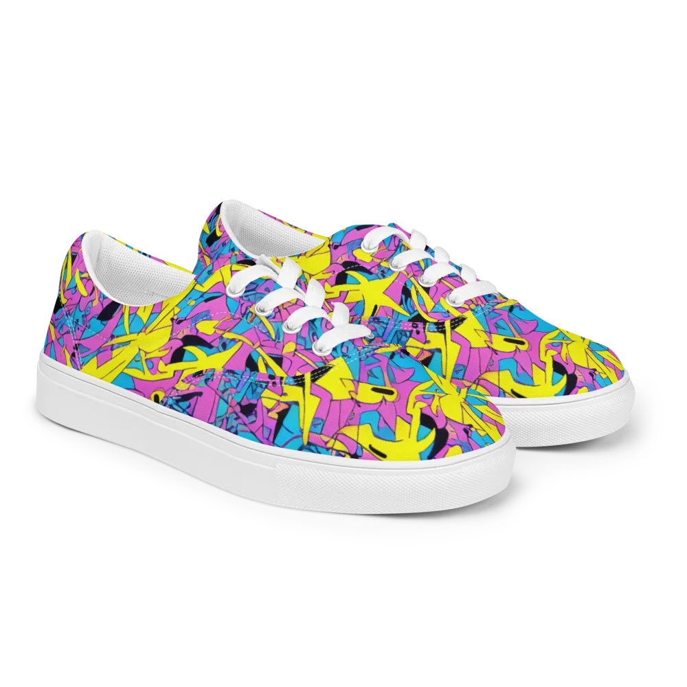 Neon Jive on Men's Lace-Up Canvas Shoes — Right Front
