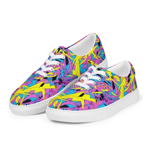 Neon Jive on a Men's Lace-Up Canvas Shoes