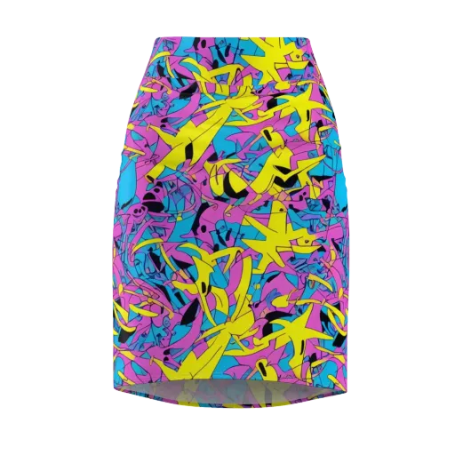 Neon Jive on a Pencil Skirt