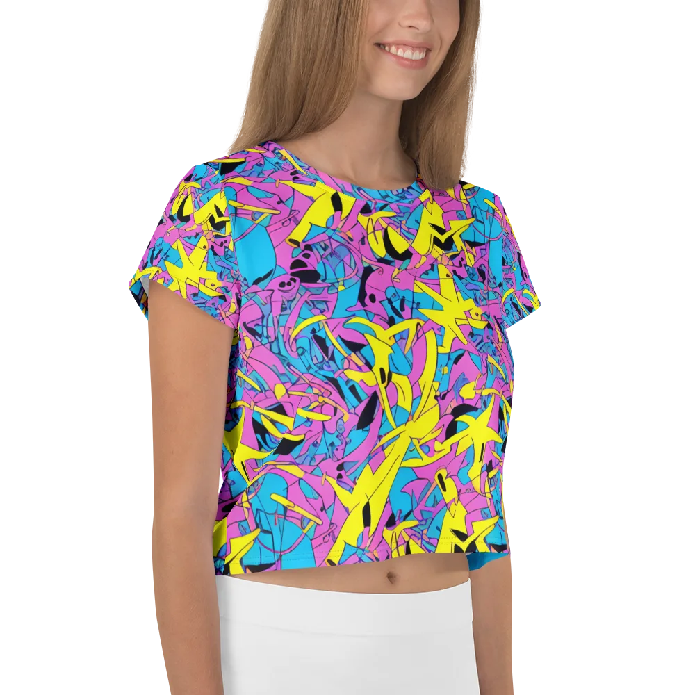 Neon Jive on Crop Tee — Right