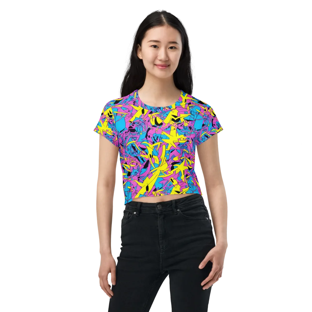 Neon Jive on Crop Tee — Front