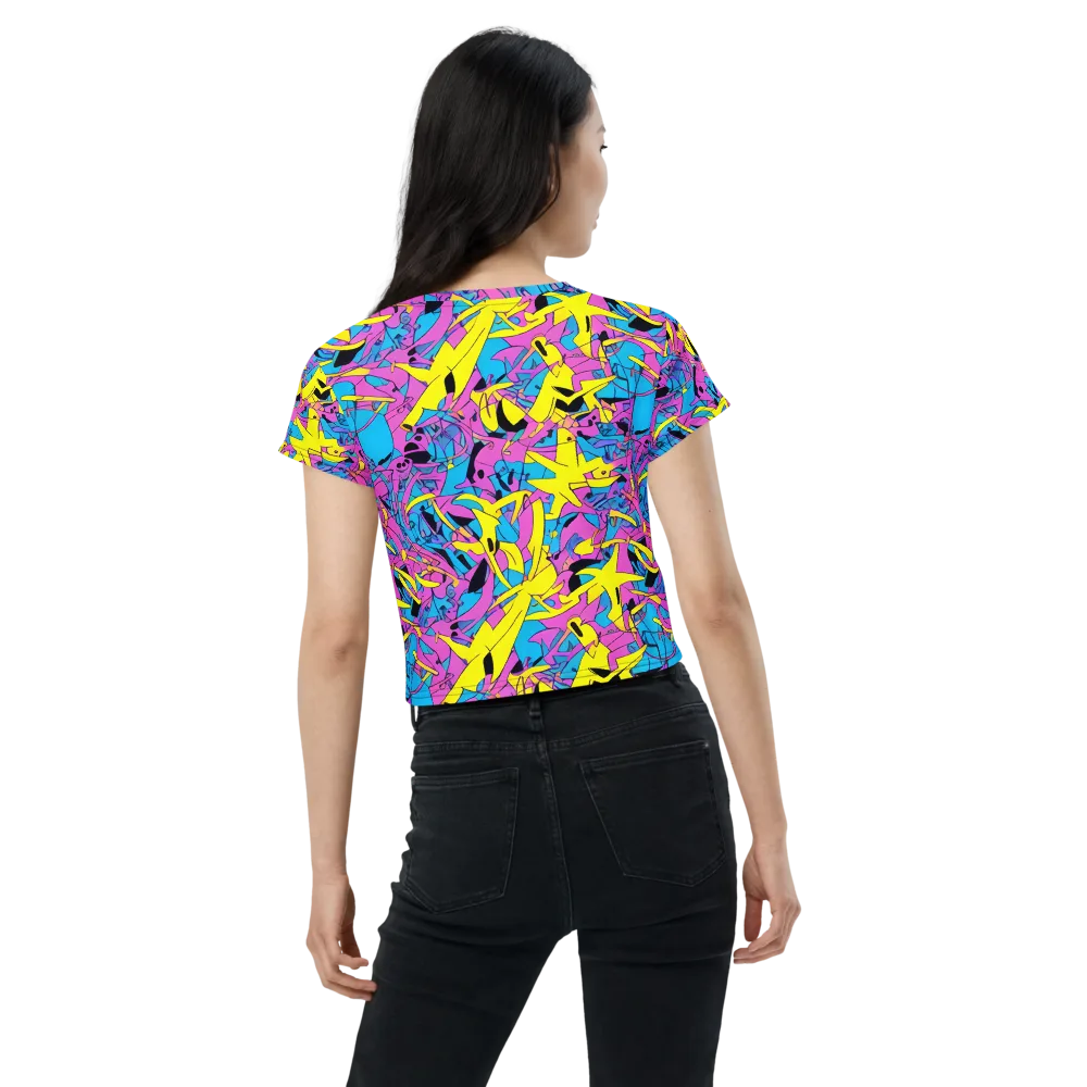 Neon Jive on Crop Tee — Back