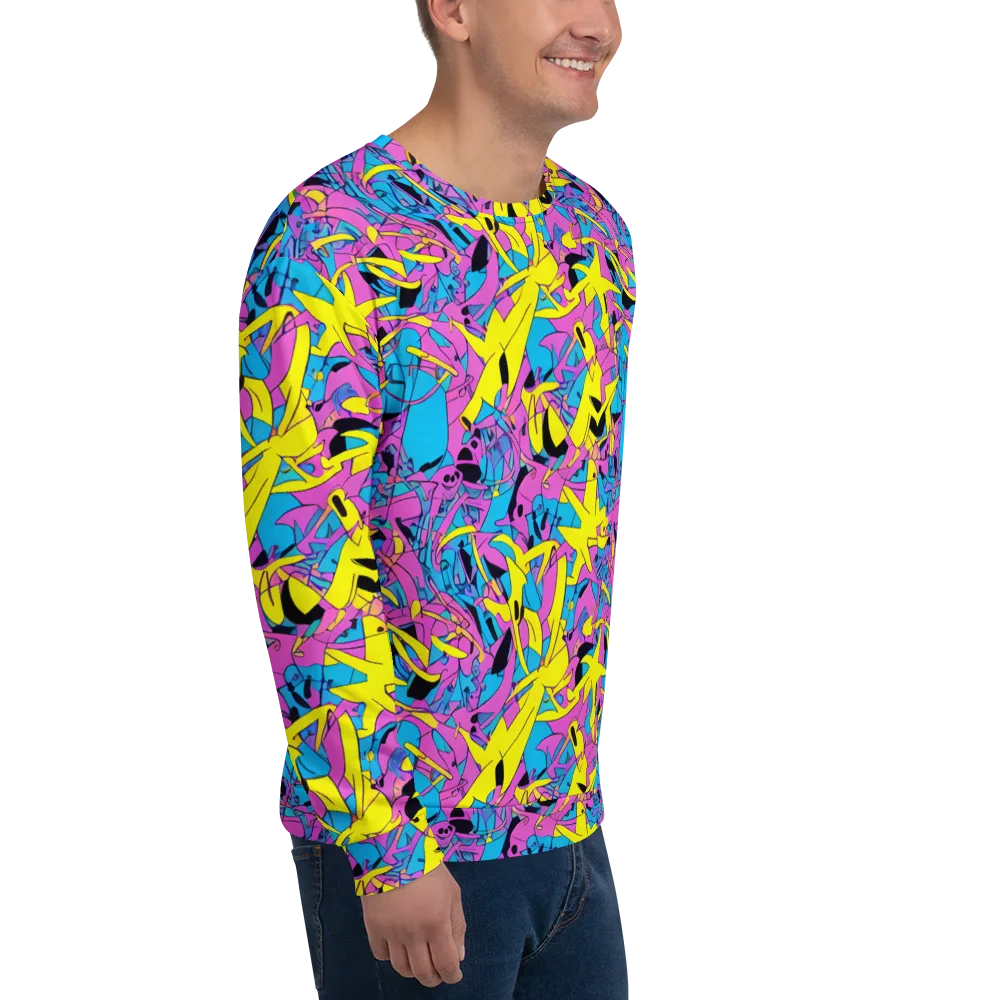 Neon Jive on Sweatshirt — Right Front