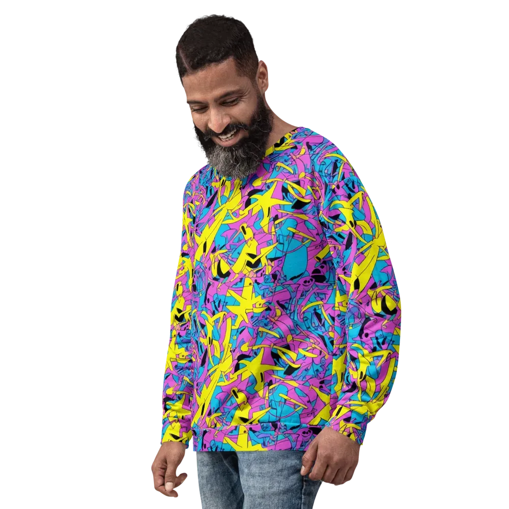 Neon Jive on Sweatshirt — Left Front
