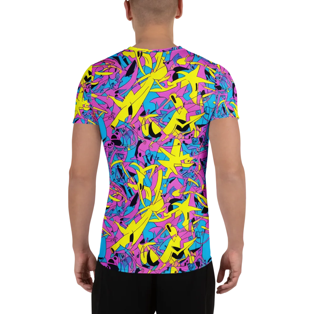 Neon Jive on Men's Athletic T-Shirt — Back