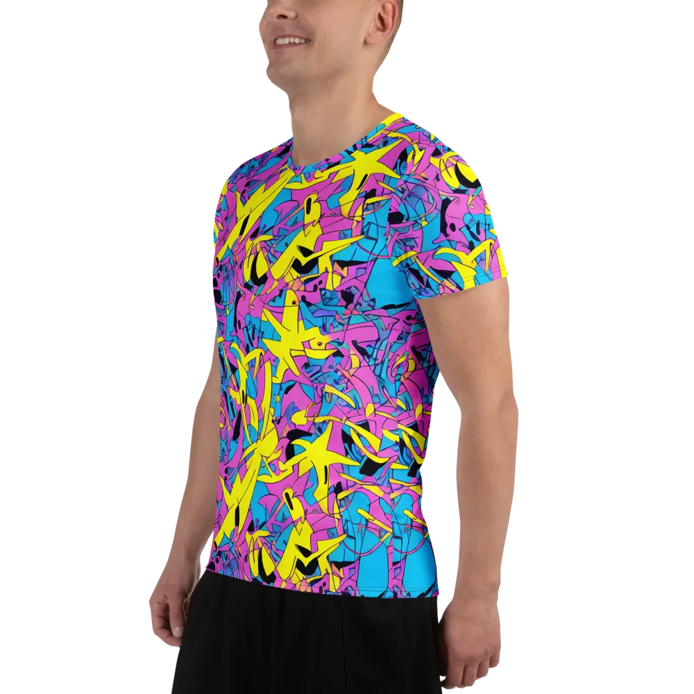Neon Jive on Men's Athletic T-Shirt — Left