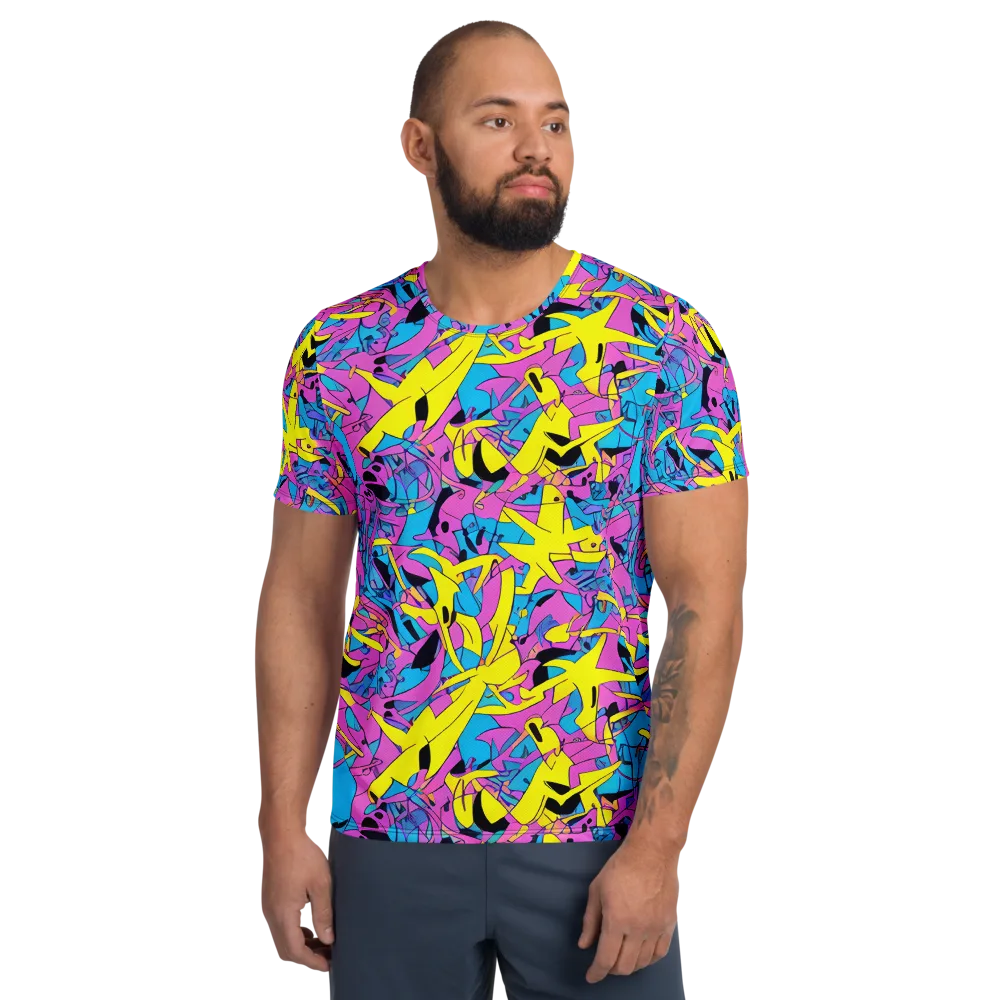 Neon Jive on Men's Athletic T-Shirt — Front