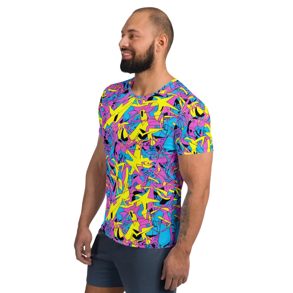 Neon Jive on Men's Athletic T-Shirt — Left