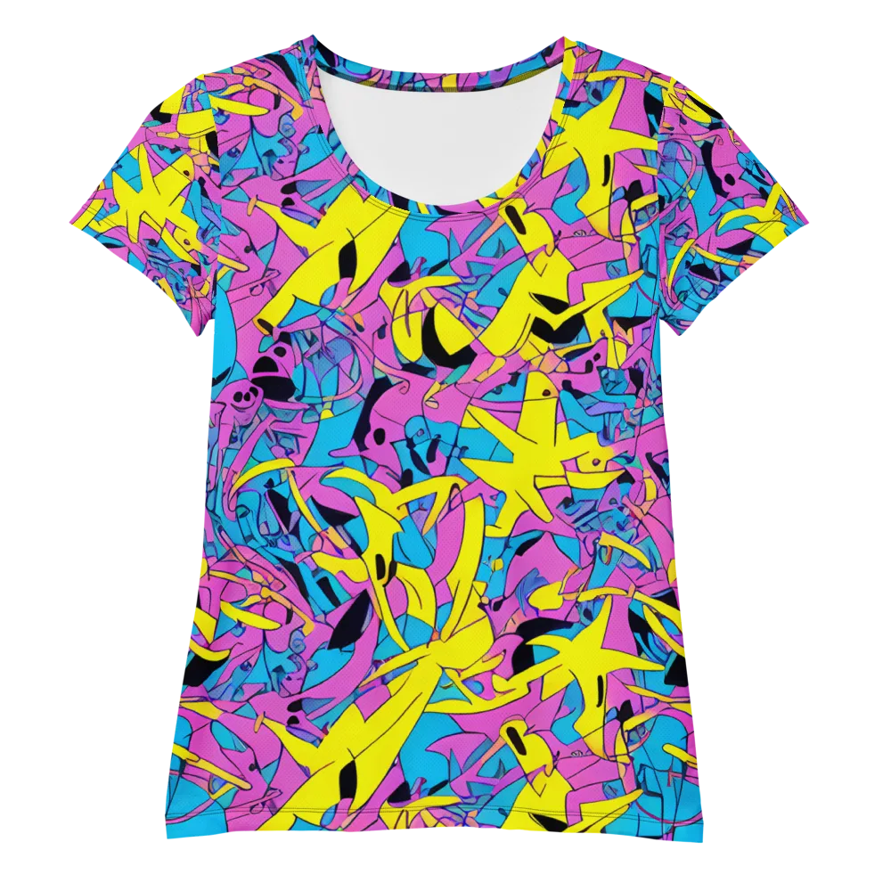 Neon Jive on Women's Athletic T-Shirt — Front
