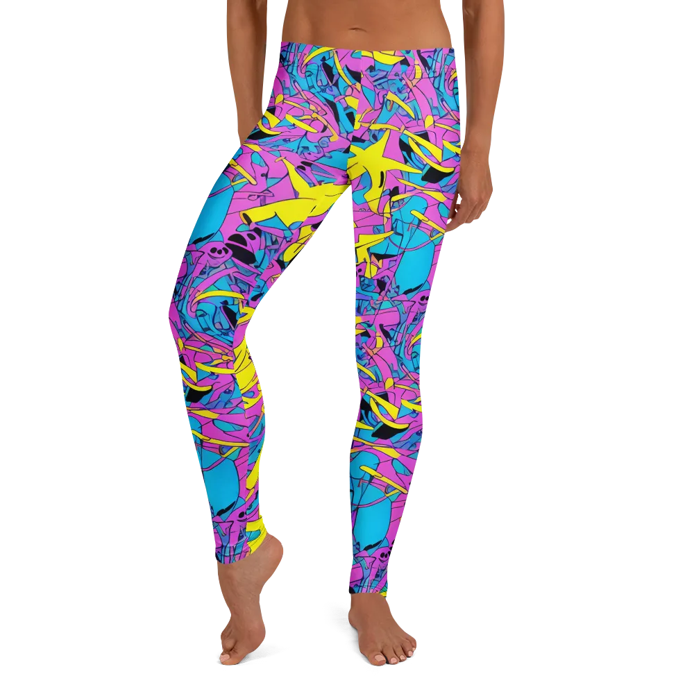 Neon Jive on Leggings — Front