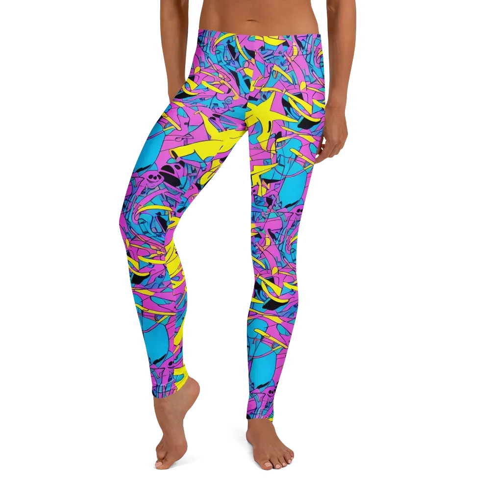 Neon Jive on Leggings — Front