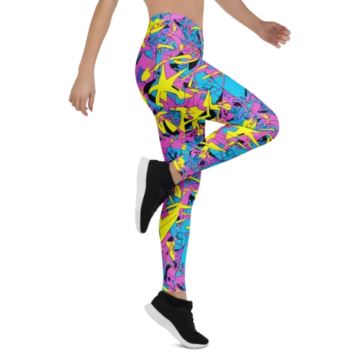 Neon Jive on a Leggings