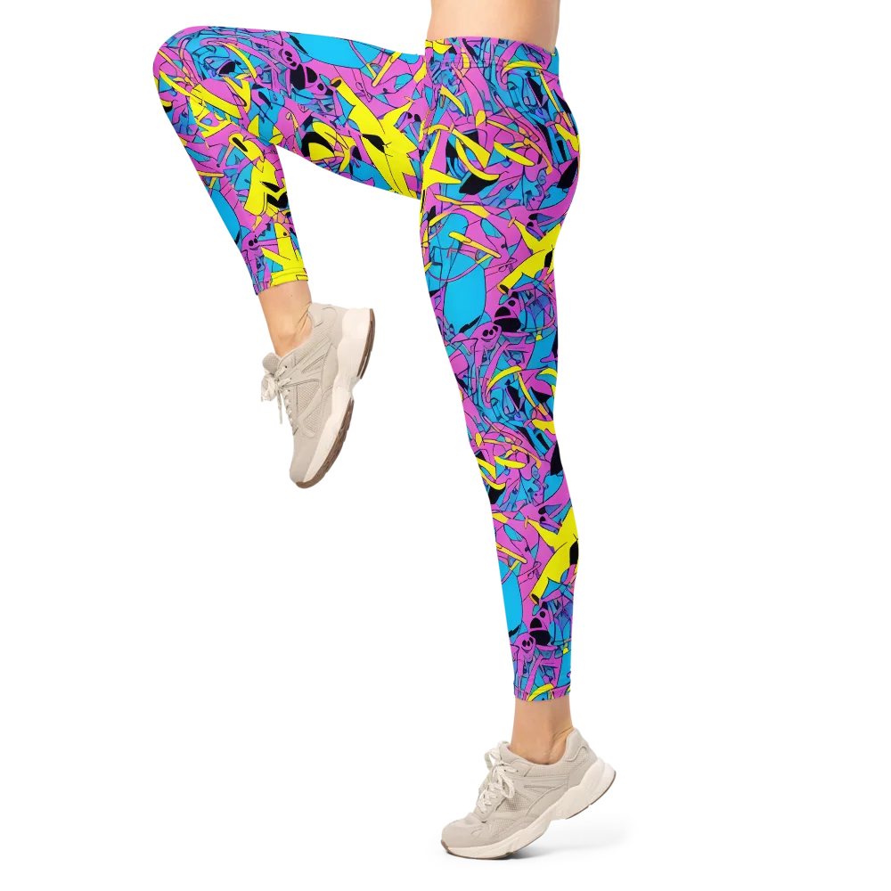 Neon Jive on Leggings — Left