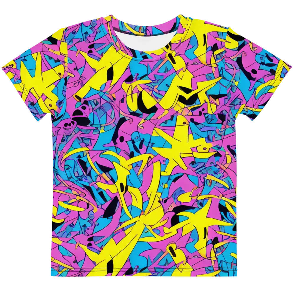 Neon Jive on Kids Crew Neck T-Shirt — Front