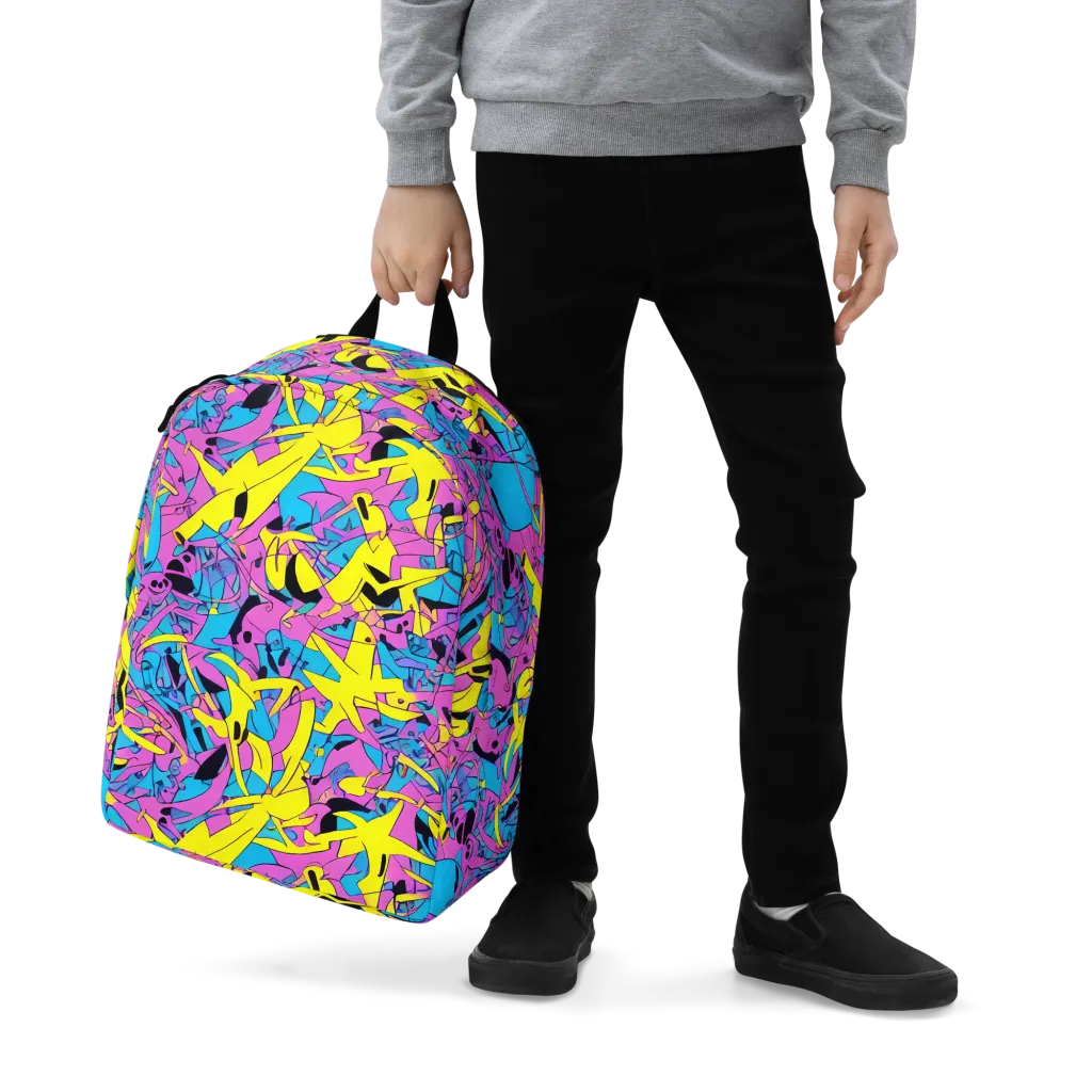 Neon Jive on Minimalist Backpack — Zoomed-in