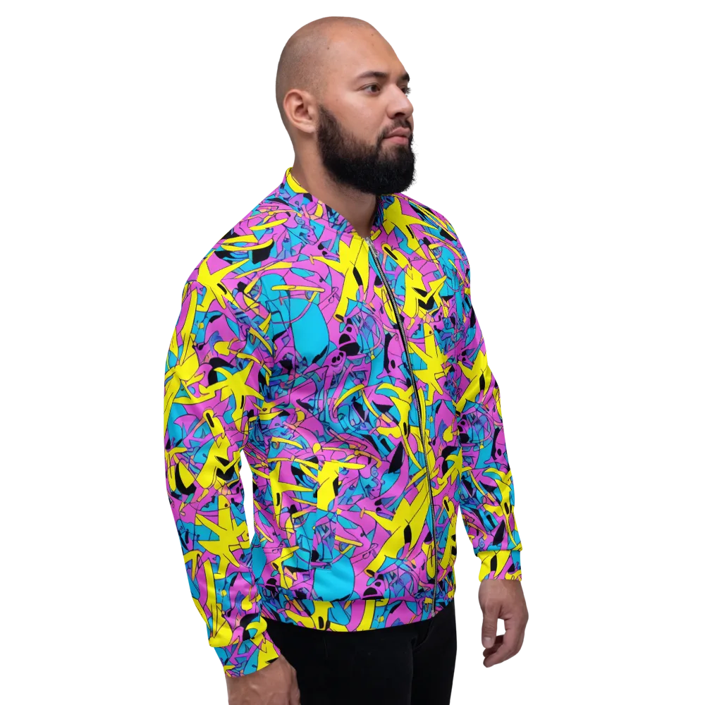 Neon Jive on Bomber Jacket — Right