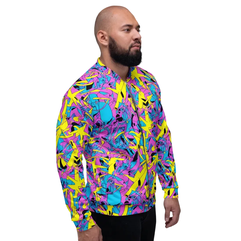 Neon Jive on Bomber Jacket — Right