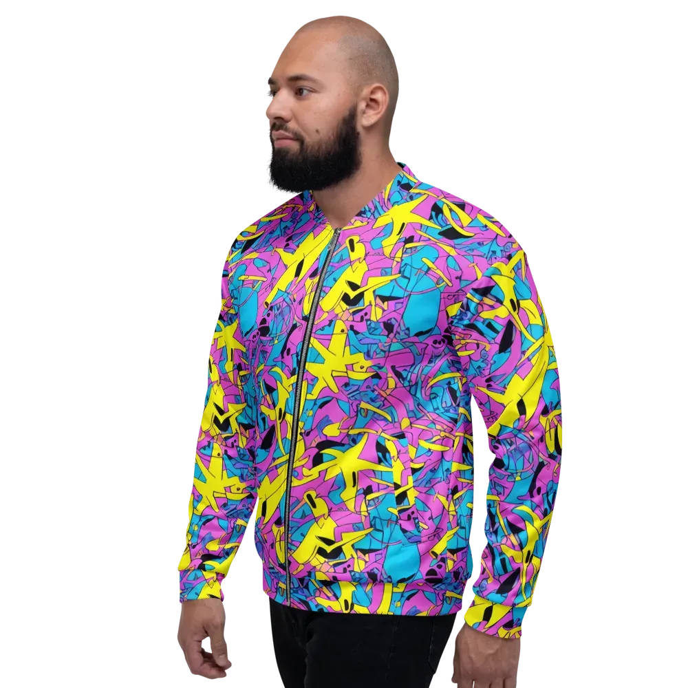 Neon Jive on Bomber Jacket — Left