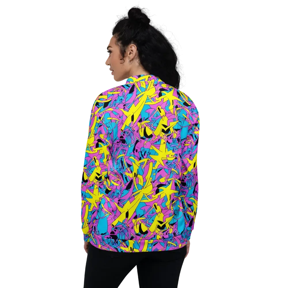 Neon Jive on Bomber Jacket — Back