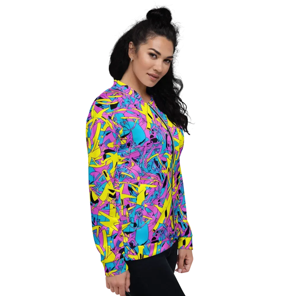 Neon Jive on Bomber Jacket — Right