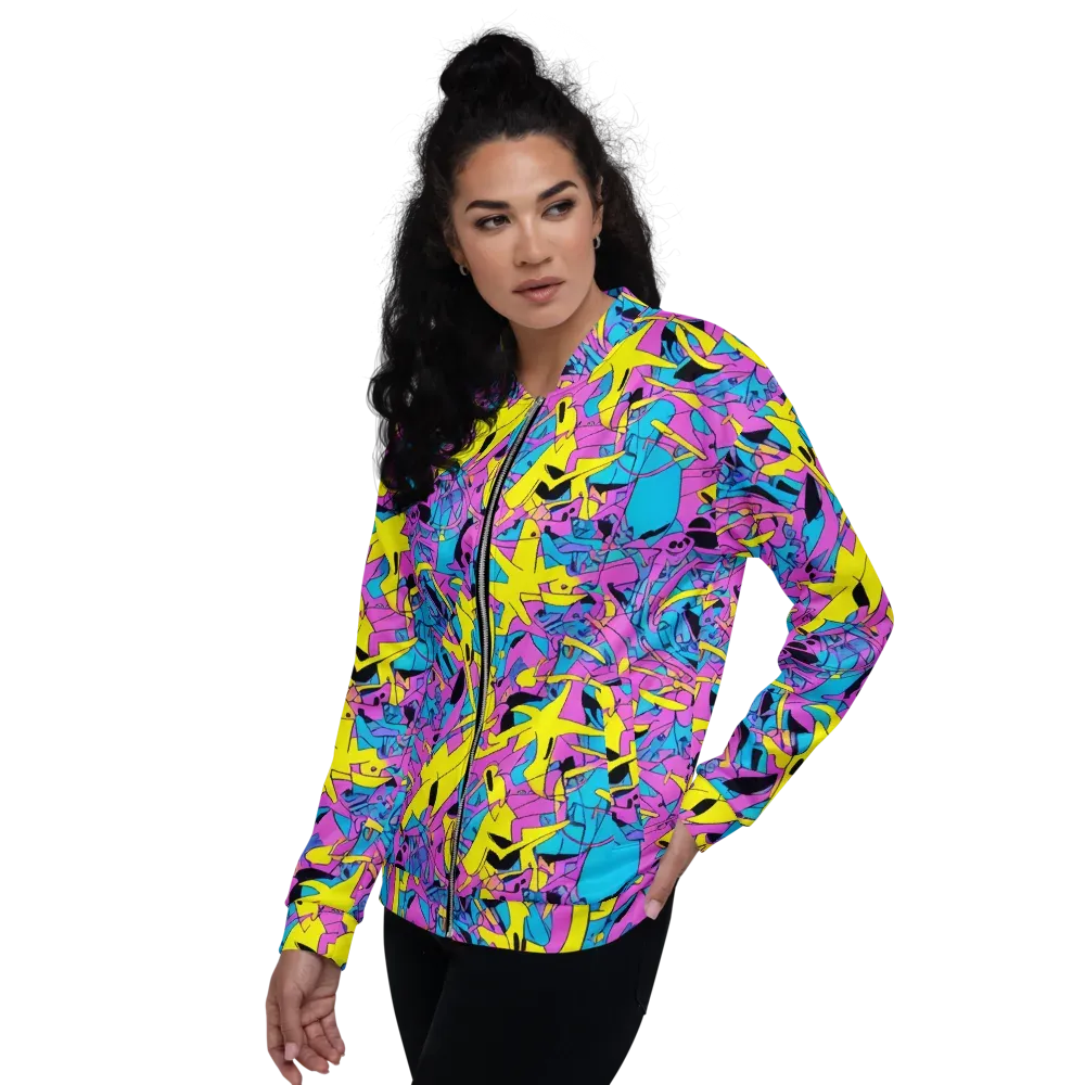 Neon Jive on Bomber Jacket — Left
