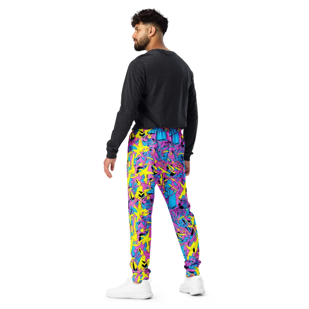 Neon Jive on Men's Joggers — Back