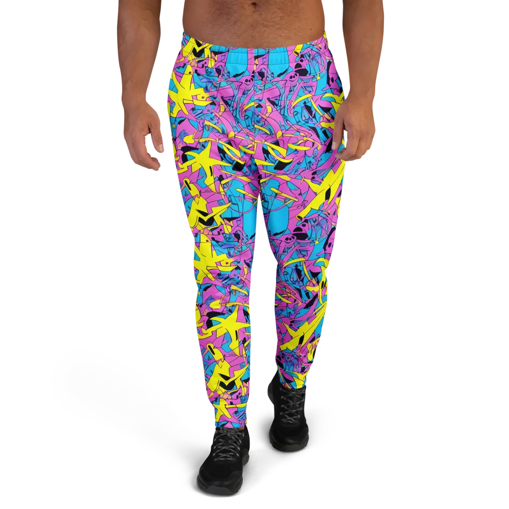 Neon Jive on Men's Joggers — Front