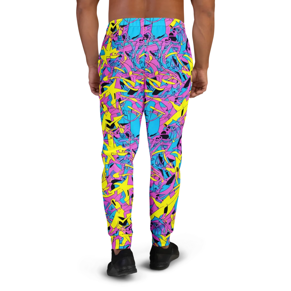 Neon Jive on Men's Joggers — Back