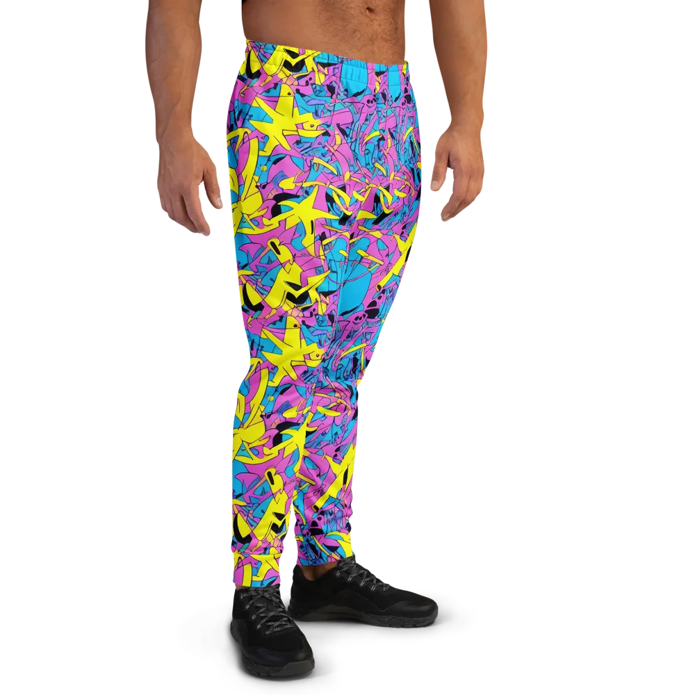 Neon Jive on Men's Joggers — Right